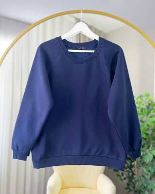 LORA OVERSİZE SALAŞ SWEAT 3017-03-LACİVERT