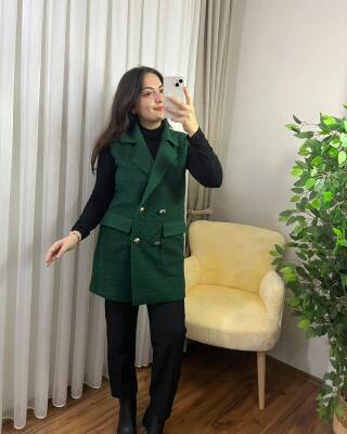 MİZA DÜĞMELİ BUKLET CEPLİ YELEK 4007-26-BENETTON