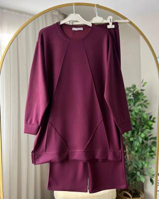 NOSA KARO MODEL BELİ LASTİKLİ SALAŞ OYSO TAKIM 1009-04-BORDO