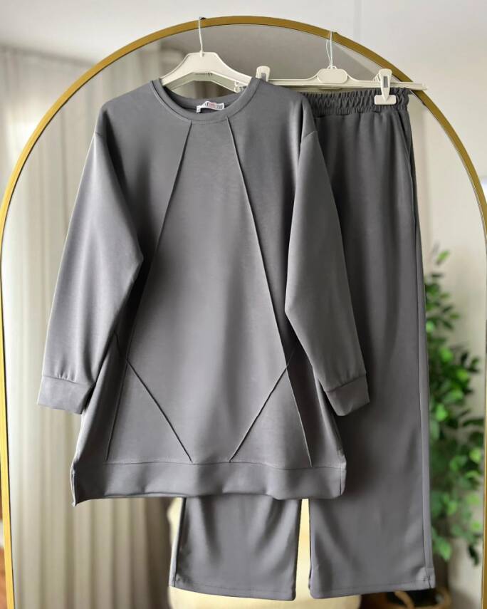 NOSA KARO MODEL BELİ LASTİKLİ SALAŞ OYSO TAKIM 1009-12-ANTRASİT - 1