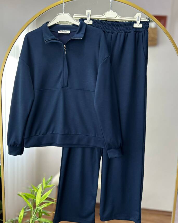 NOVA GİZLİ YARIM FERMUARLI OYSO TAKIM 1005-03-LACİVERT - 1