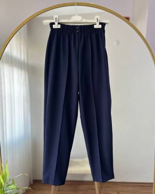 SONA BELİ LASTİKLİ DOUBLE PANTOLON 5003-03-LACİVERT